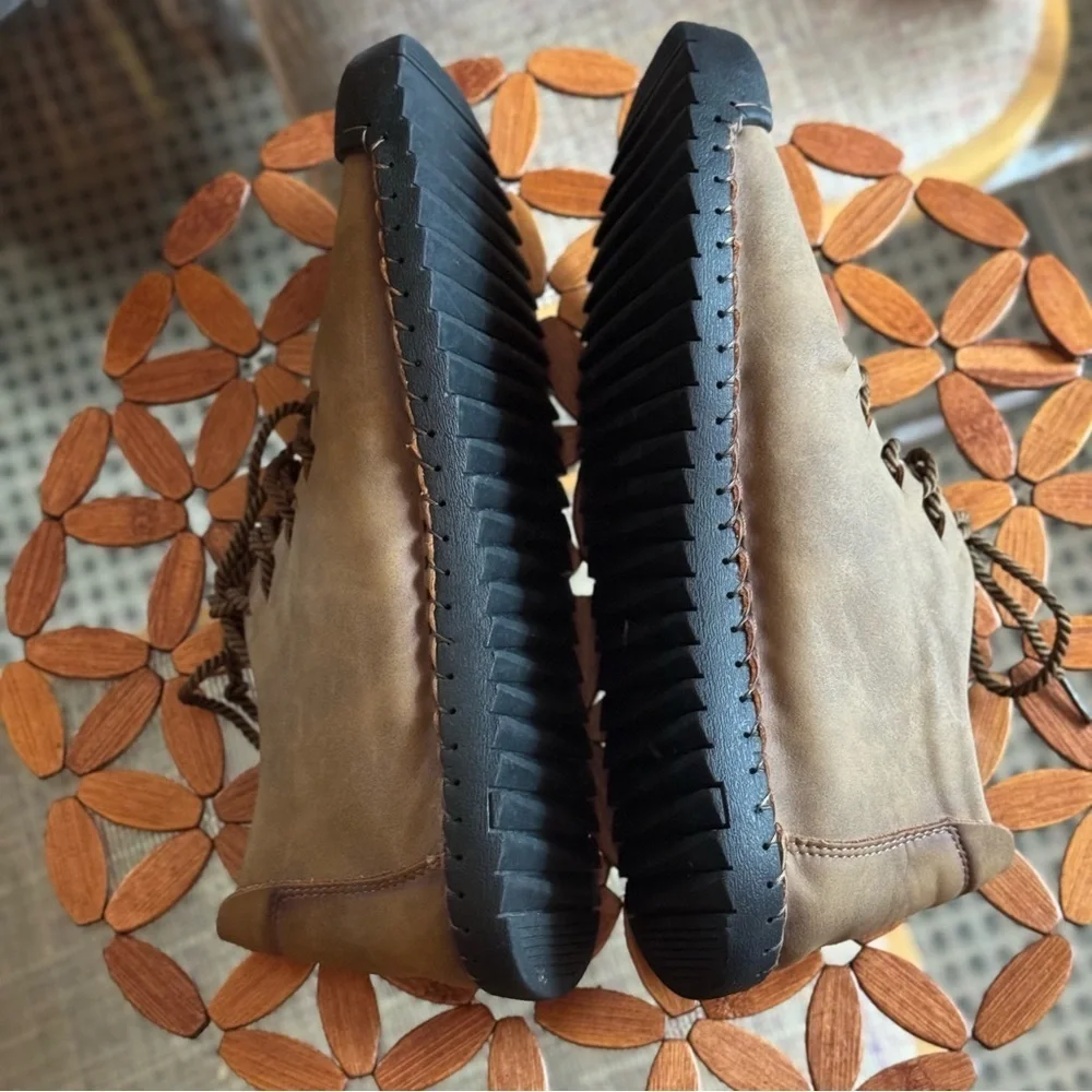 Fashion Sport Quality Men's Casual Split Leather Flat Loafer Moccasins Shoes